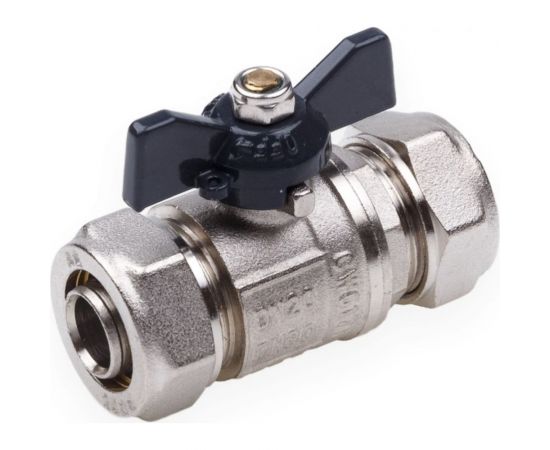 Шаровой кран для МП труб AQUALINK 16x16 B бабочка 872 