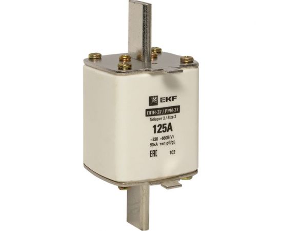 Плавкая вставка EKF ППН-37 400/125А габарит 2 fus-37/400/125 