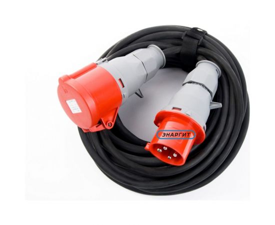 Удлинитель шнур ЭНАРГИТ 380 Вольт, КГ 4х1,5 ГОСТ, 20 метров, КГ415-20-1-44 
