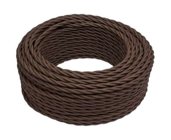 Провод Bironi 2x1,5, коричневый, матовый, 10 метров B1-424-72-10 