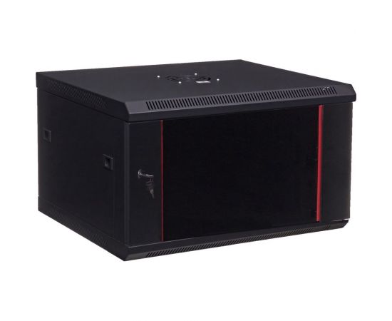 Серверный настенный шкаф W&T 6U 600х500 19 дюймов черный C066050BWTWOF 