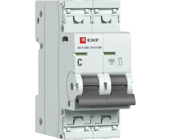 Автоматический выключатель EKF 2P 40А (C) 6кА ВА 47-63N PROxima M636240C 