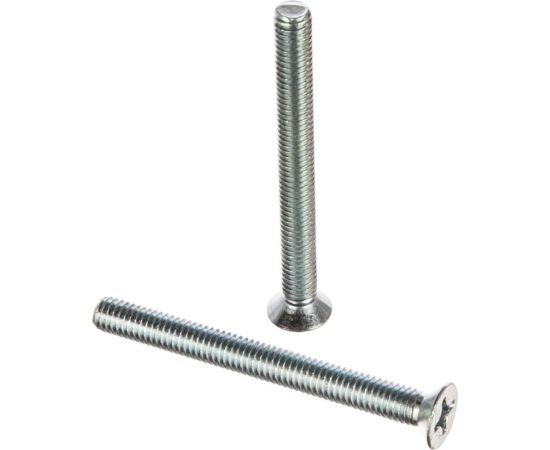 Винт Качественный КРЕПЕЖ потай с метр. резьбой, DIN 965, 6x60, 45 шт 0200895 КЧ 