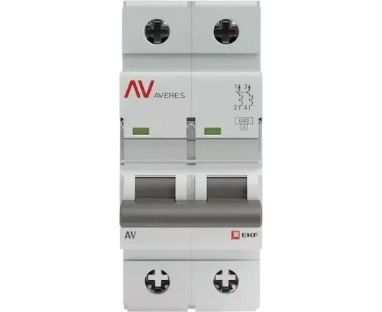 Автоматический выключатель EKF AV-6 2P 32A B 6kA AVERES SQmcb6-2-32B-av – изображение 2