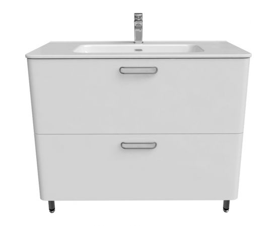 Напольная тумба с умывальником IDDIS Brick белая, 100 см BRI10WFi95K – изображение 2