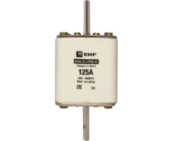 Плавкая вставка EKF ППН-37 400/125А габарит 2 fus-37/400/125 – изображение 2