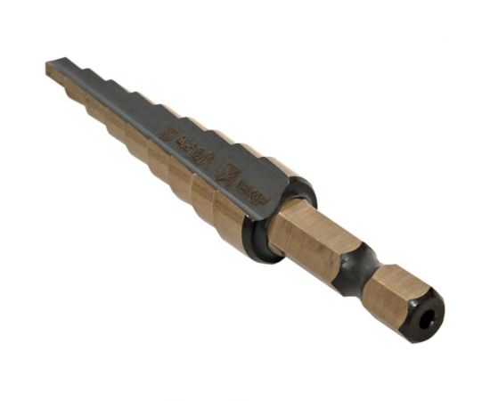 Ступенчатое сверло HSS 9 ступеней EKF ST-4-12/1 – изображение 2