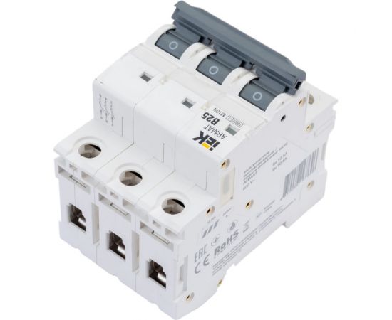 Автоматический выключатель IEK ARMAT M10N 3P B 25А AR-M10N-3-B025 – изображение 2