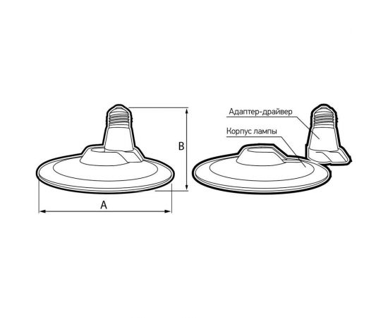 Лампа JazzWay PLED-HP-UFO 55w 4000K E27 D220х109mm 5039223 – изображение 2
