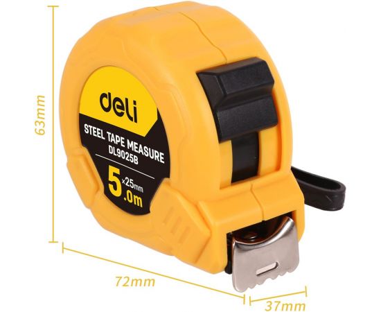 Рулетка DELI DL9025B 98280 – изображение 2
