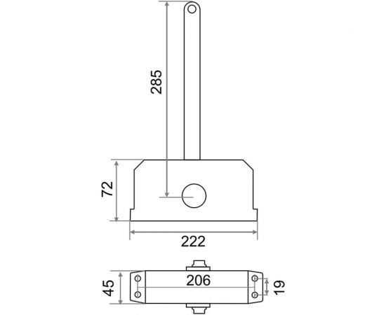 Дверной доводчик Trodos TD-150 серебро 272021 – изображение 2