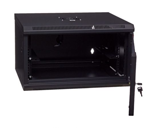 Серверный настенный шкаф W&T 6U 600х500 19 дюймов черный C066050BWTWOF – изображение 3