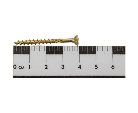 Конструкционный шуруп для дерева ЕВРОПАРТНЕР с фрезой, потайной, ж/п, Torx 15, 3,5x40 + бита, 230 шт. B3 0015 – изображение 3