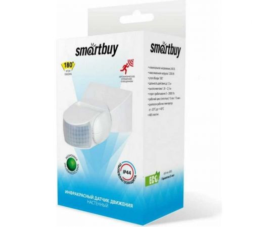 Инфракрасный датчик движения Smartbuy настенный 1200Вт, до 12м, IP44 sbl-ms-008 – изображение 3