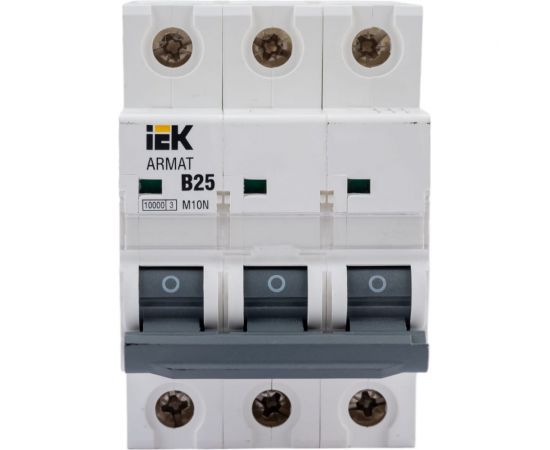 Автоматический выключатель IEK ARMAT M10N 3P B 25А AR-M10N-3-B025 – изображение 3