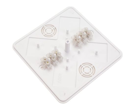 Распаечная коробка TDM КР 100x100x44 ОП, белая, IP40, с клеммной колодкой, индивидуальный штрихкод SQ1401-0910 – изображение 4