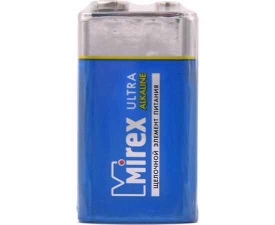 Щелочная батарея Mirex 6lr61/крона 9v 1 шт shrink 23702-6LR6-S1 – изображение 4