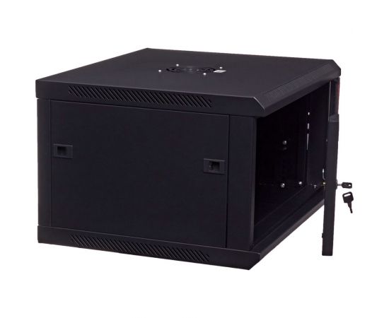 Серверный настенный шкаф W&T 6U 600х500 19 дюймов черный C066050BWTWOF – изображение 5