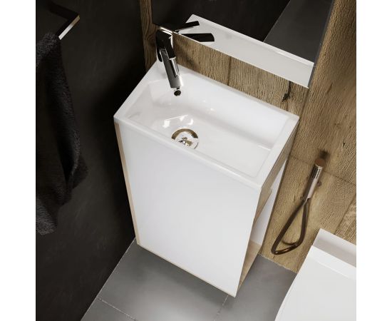 Тумба с раковиной 1Marka Laura 40Н 1д. Дуб Сонома L У85930 – изображение 5