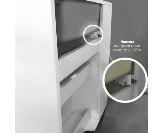 Тумба с раковиной 1Marka Laura 40Н 1д. Дуб Сонома L У85930 – изображение 6