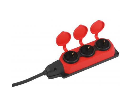 Силовой удлинитель ЭРА UK3e3x1,510mIP44(KG) с заземлением, 3 розетки, каучук, 10м, КГ 3x1,5мм2 IP44 Б0057580 – изображение 6