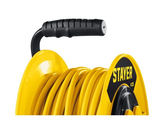 Силовой удлинитель на катушке STAYER ПВС 3x2.5 30м 4000Вт ip44 55064-30 – изображение 7