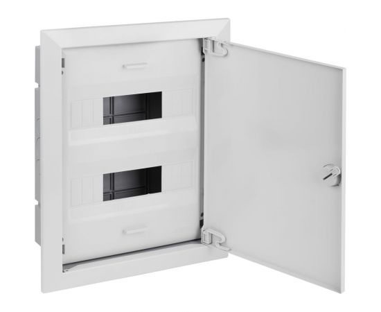 Щиток скрытой проводки Рувинил Тусо на 24 модуля с металличической дверцей 430x325x103 мм 68124М 