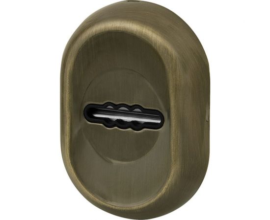 Накладка на сувальдный замок FUARO ESC.S-auto/CRE/OV.13 (ESC-13S) с автоматическими шторками AB зелёная бронза 38797 