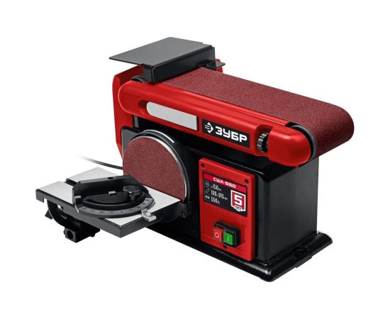 Тарельчато-ленточный шлифовальный станок 550 вт ЗУБР СШЛ-550 