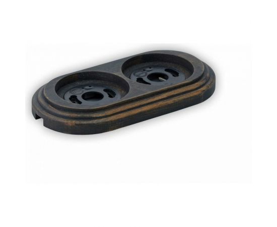 Двойная рамка Retrika, ретро состаренный черный, серия Овал RD-02025 