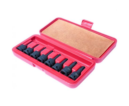 Набор ударных торцевых головок 1/2" TORX Т25-Т60 L=60мм в кейсе 9шт JTC-J408T 