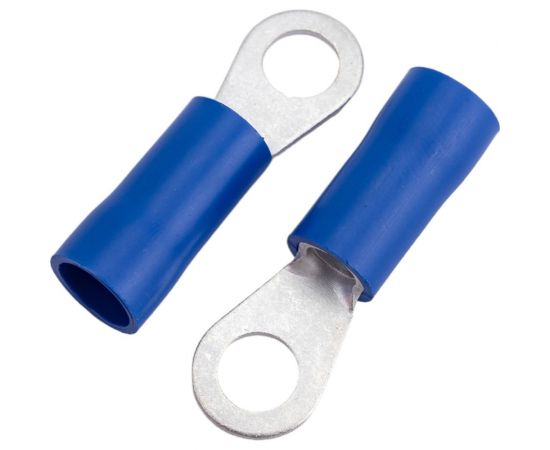 Кольцевой изолированный наконечник KLR ROV-814 с ПВХ манжетой 10.5...16.7мм2/М8/Синий/6500814 