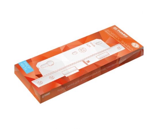 Корпус узкопрофильного замка с защелкой FUARO PROF4924-25/92 CP хром 26425 – изображение 2