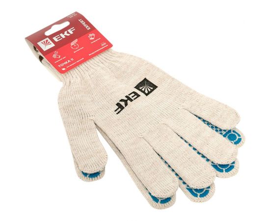 Рабочие перчатки EKF ТОЧКА II с ПВХ-покрытием, 10 класс, 9 размер Expert pe13ct-9-pro – изображение 2