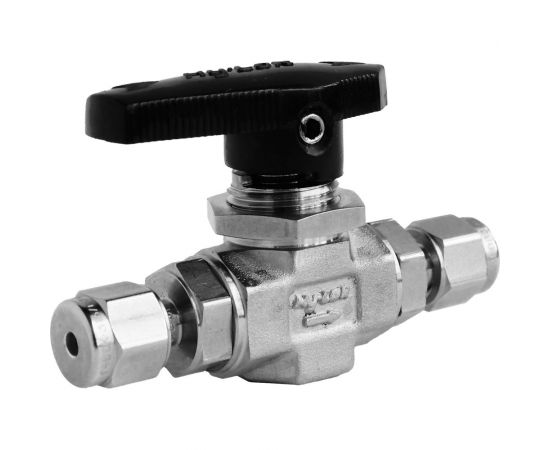 Шаровой кран Hy-Lok 102 серии, проходной, 6мм - 6мм HB1-H-6M – изображение 2