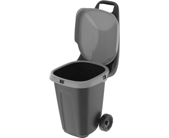 Садовая тележка с зажимом для пакета и крышкой Протэкт 38 л, 58х40х95 см, черная ТС-58/40/95 – изображение 3