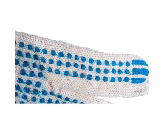 Перчатки Nord-Yada 10 класс вязки, 6 нитей, х/б с ПВХ, белые 903098 – изображение 4