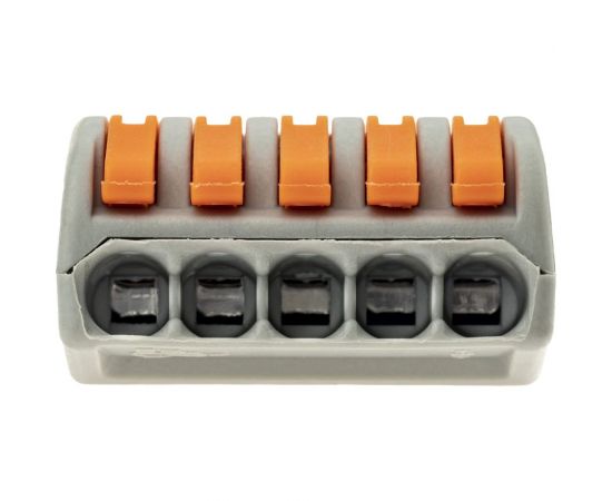 Соединительные монтажные клеммы duwi с рычажком СМК 222-415 4мм2 20 шт. 26747 8 – изображение 4