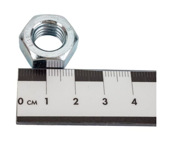 Гайка МЕТАЛЛСЕРВИС М12, DIN 934, цинк, 50 шт. 1238971 – изображение 4