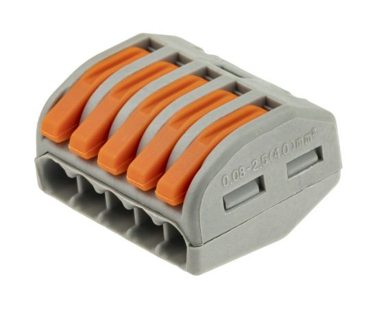 Соединительные монтажные клеммы duwi с рычажком СМК 222-415 4мм2 20 шт. 26747 8 – изображение 5