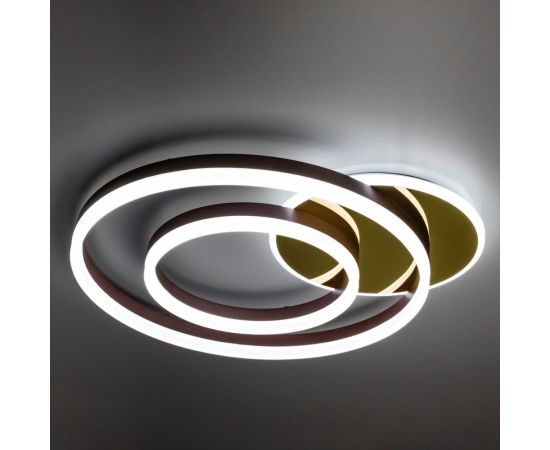 Потолочная светодиодная диммируемая люстра RITTER ECLIPSE пульт ДУ 3 режима 96Вт 2700К+6400К / 4200К / 6400К+2700К 52087 4 – изображение 6