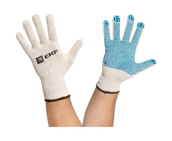 Рабочие перчатки EKF ТОЧКА II с ПВХ-покрытием, 10 класс, 9 размер Expert pe13ct-9-pro – изображение 6