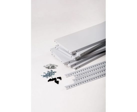 Стеллаж ООО ФУРАМА СТФ 2500x1100x300 мм, 6 полок, серый СТФ251130-6 – изображение 10