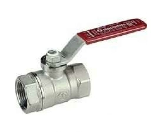 Шаровой кран Giacomini R250D 1/2, ВВ, ручка-рычаг красный, хромированный R250X003 