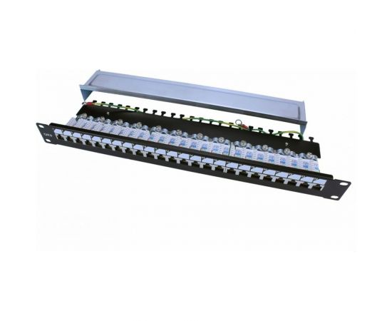 Патч-панель Hyperline PP3-19-24-8P8C-C6-SH-110D 19, 1U, 24 порта RJ-45 полн. экранированная, категория 6 246048 