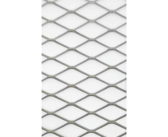 Cетка ЦПВС/ПВЛ просечно вытяжная стальная неокрашенная для мебели, двери, стеллажа, полки, фасада Фабрика сеток ""Железный слон"" Лофт ромб 50x22 перемычка 1.5x3 мм рулон 1250x6000 мм PVS00013 