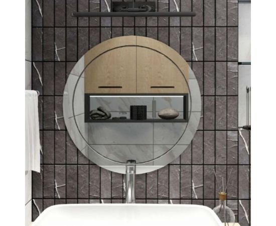 Зеркало БРИДЖ круглое, диаметр 600 мм., с гравировкой ""Круг"" с крепежом 2030209683627 