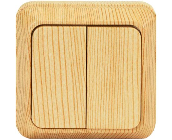 Двухклавишный выключатель Jilion дуб 9533464 