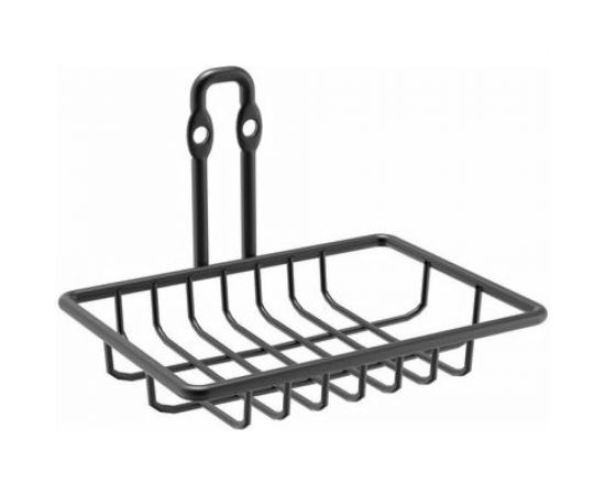 Мыльница для ванной FORA "fresh" решетчатая черный FOR-FR034BL 