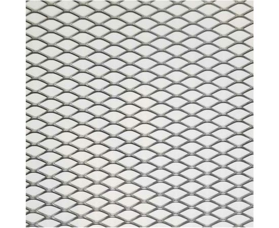 Cетка ПВЛ просечно вытяжная стальная неокрашенная для мебели, ограждения лестниц, стеллажа, фасада, защиты Фабрика сеток ""Железный слон"" Лофт ромб 30x12 мм, перемычка 1x3 мм, 1250x2000 мм PVS000138-2 